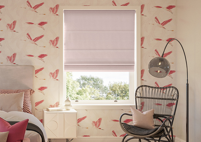 Menton, Dusted Pink - Twist&Fit Roman Blind - Image 3
